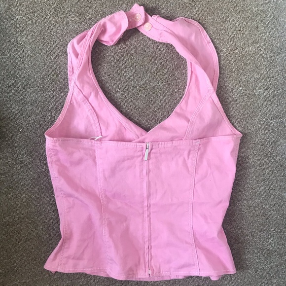 90s style pink halter top - Picture 4 of 4